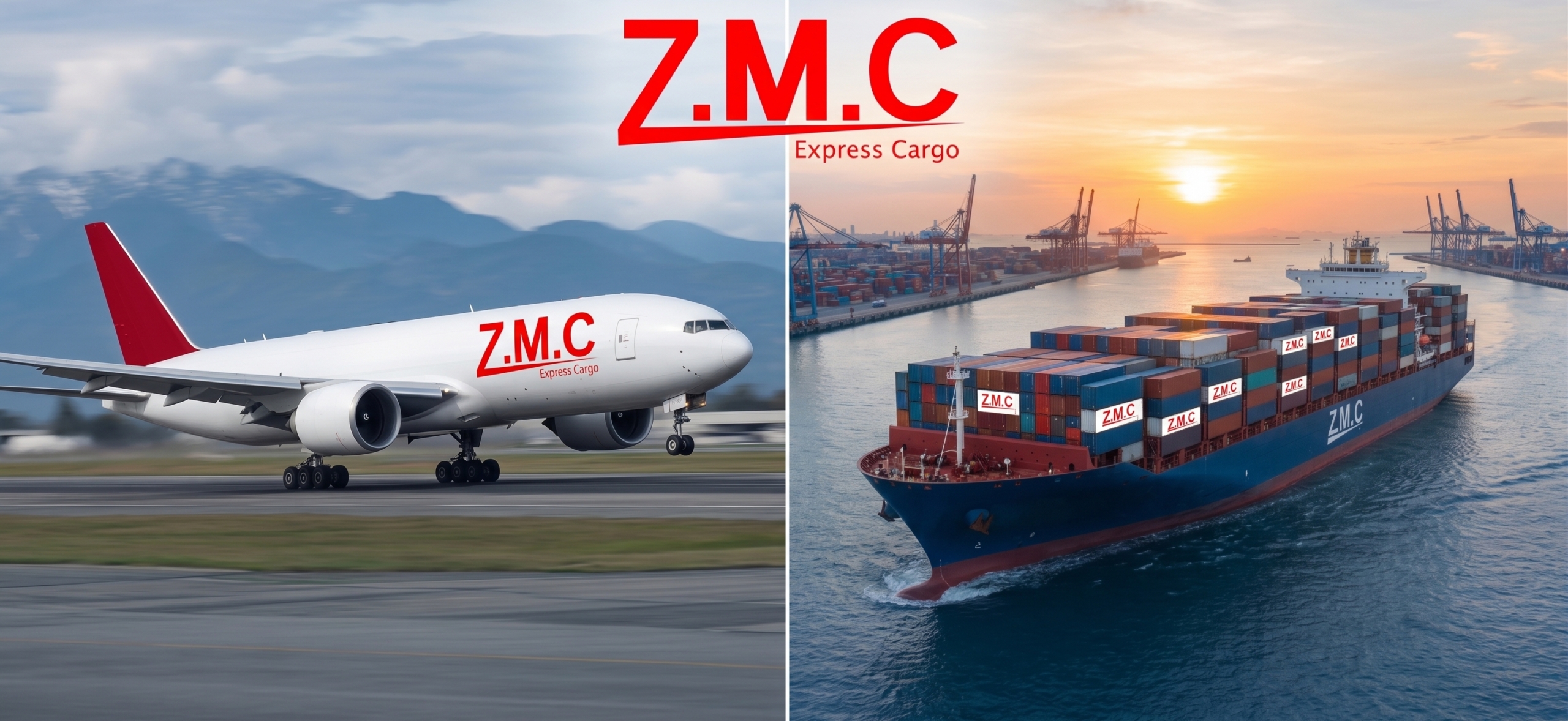 air freight vs sea freight, zmc express cargo, shipping companies in dubai, best logistics company, الشحن الجوي مقابل الشحن البحري